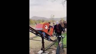 【おっさん頑張れ】中国のエコすぎるジェットコースター／Manual roller coaster／手动过山车