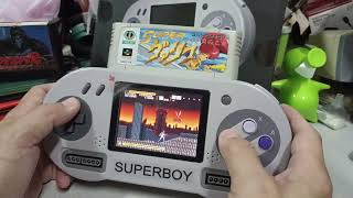 Superboy เครื่องเกมส์ Super famicom แบบพกพาเสียบตลับได้ทั้ง Super famicom, Super nintendo (All zone)