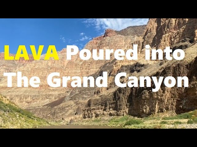 Lava Flow Into Grand Canyon