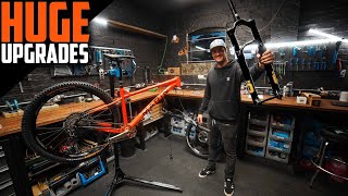 SICK NEW FORKS \u0026 RIDING THE NEW HARDTAIL MTB!!