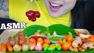 ASMR THAI DELICATE DESSERT ลูกชุบ *LUK CHUP (SOFT EATING SOUNDS) NO TALKING | SAS-ASMR