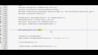 Java prog#91.JavaMail :Attach file with your Email Part 2