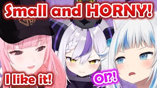 Calli thoughts on 𝐋𝐚𝐩𝐥𝐮𝐬 who is smaller than Gura!【Mori Calliope | Hololive EN】