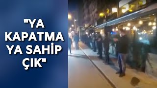 Ankara kafe ve bar çalışanları kapalı mekanların önünde eylem yaptı | Hafta Sonu Haber 13 Şubat 2021