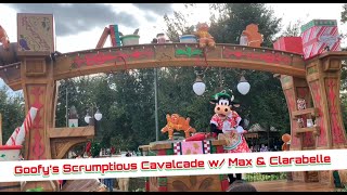 At Disney’s Magic Kingdom for Goofy’s Scrumptious Cavalcade with Max \u0026 Clarabelle Cow! Christmas WDW