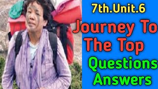 #questionanswer #ramtuitionclasses Journey to the top/question answer/7th unit 6