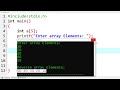 c program to print array elements in reverse order | Learn Coding