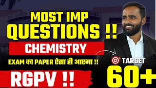 Most Important Questions|Chemistry|RGPV|Engineering|Pradeep Giri Sir