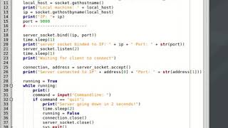 socket and Subprocess management - remote command line. Part 2