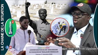 MASSACRES THIROYE 44 DIOMAYE RASSURE AVEC SON DISCOURS...SA NDIOGOU TACLE MACKY SALL...