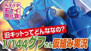 【ガンプラ】旧キットってどんななの？ 1/144グフさん仮組み実況