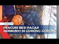 Tepergok Satpam, Pencuri Besi Pagar Sembunyi di Gorong-Gorong