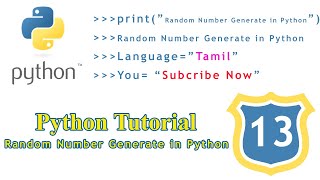 PYTHON TUTORIAL-13 | Random Number Generate in Python | M42 TECH