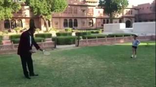 SANJAY DUTT PALYING BADMINTON WITH HIS KIDS SHAHRAN AND IQRA