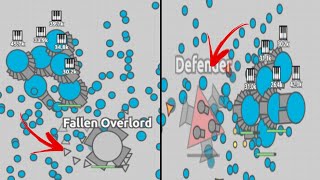 Diep.io multiboxing 1 Ranger 5 Spreadsoht 1 Twin tanks / fight Defender \u0026 Fallen Overlor (4TDM)