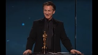Sean Penn winning Best Actor for "Milk"