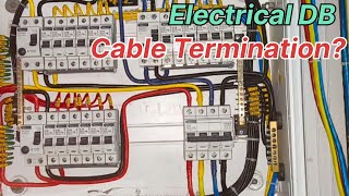 How to terminate a cable || Cable termination | 3phase DB Cable termination