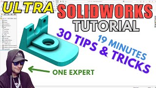 BEST SOLIDWORKS TIPS and TRICKS! Step-by-step Beginners Tutorial