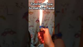 Tutorial on making big flame with small lighter becarefull before doing