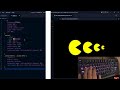 ASMR Programming - coding pacman animation - NO Talking