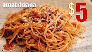 $5 Meal Challenge - Spaghetti Amatriciana