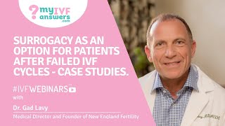 Surrogacy as an option for patients after IVF failed cycles - case studies #IVFWEBINARS
