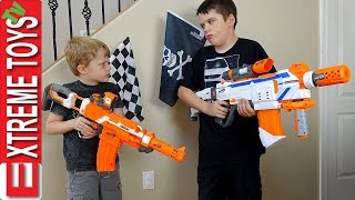 Extreme Toys Short: Capture The Flag Nerf Battle! Ethan and Cole Vs  Mom and Dad Nerf War!