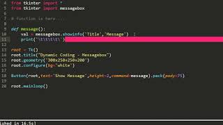 Message box in Tkinter /create pop-up messages in Tkinter/ Tkinter Tutorial in Hindi/ Dynamic Coding