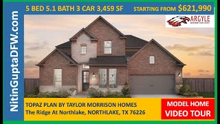 Topaz Plan By Taylor Morrison in The Ridge At Northlake in Northlake, TX Northlake Model Home Tour