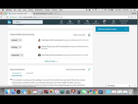 NEW LinkedIn Format: Skills & Endorsements NEW LinkedIn Format: Skills & Endorsements