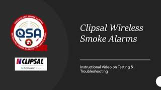 Clipsal Wireless Smoke Alarm