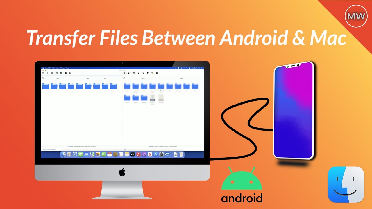 How To Transfer Files Between Android And Mac. - YouTube