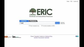 ERIC Education Resources Information Center