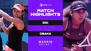 Misaki Doi vs. Naomi Osaka | 2021 Madrid Round 1 | WTA Match Highlights