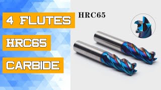 4 Flutes HRC65 Carbide Square End Mill Alloy Carbide Milling Tungsten Steel Milling Cutter EndMills