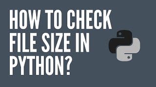 How to check file size in Python?