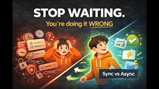 Sync vs Async Explained Simply | When to Use What (System Design Basics)