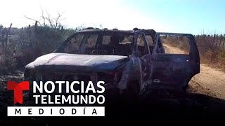 Identifican los cuerpos calcinados hallados en camionetas en Tamaulipas | Noticias Telemundo
