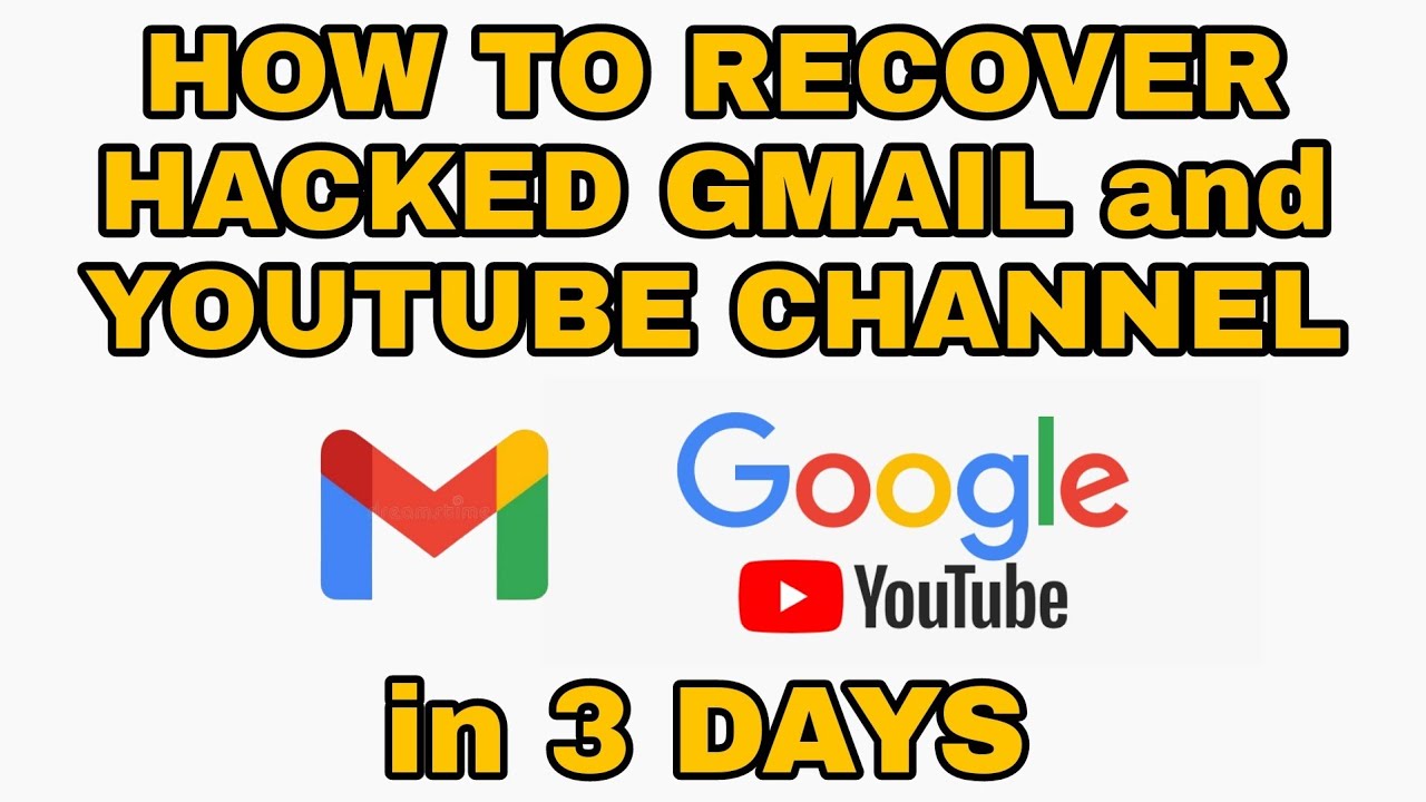 How To Recover Hacked Gmail Youtube Channel In 3 Days Youtube
