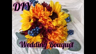 DIY Jaz Imani//Sunflower Bridal Bouquet