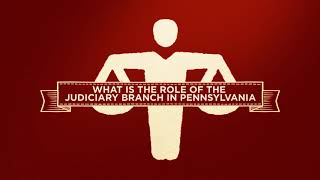What is the role of the judiciary branch of government in Pennsylvania?