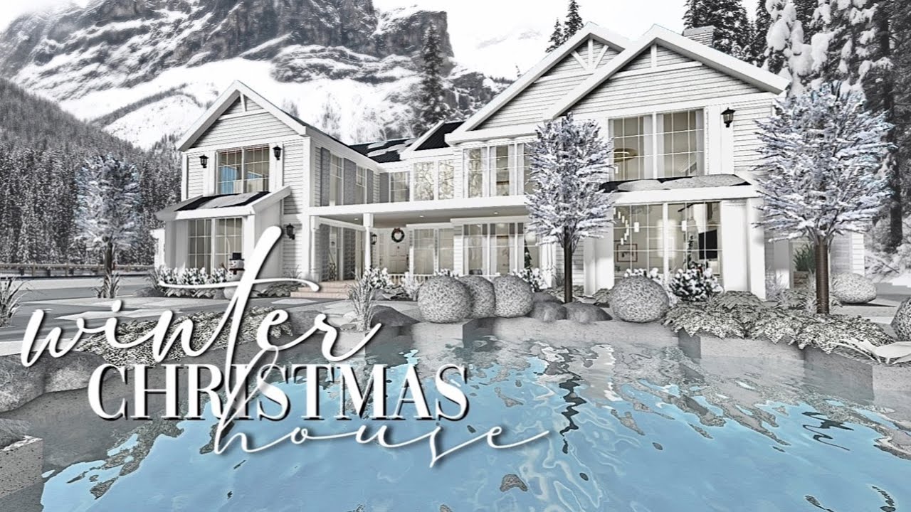 Bloxburg | Large Winter Christmas Family House | No Large Plot ...