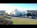 watch drone captures implosion of 16 story ramada hotel in macon georgia drone13