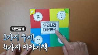 1가지 주제 4가지 이야기 / 책만들기 / 초등학교 1학년 겨울-우리나라 소개책