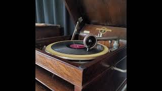 伊藤 武雄・笹田 和子 ♪勝利の生產♪ 1944年 78rpm record. Columbia Model No 119 phonograph