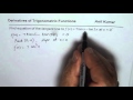 Derivative of Trig Function to Find Equation of Tangent Line