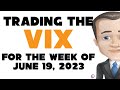 Trading VIX For The Week Of June 19, 2023. CBOE Market Volatility Index. Conquer The Markets Monday