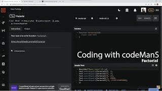 Codewars 7 kyu Factorial JavaScript