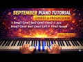 September Piano Tutorial