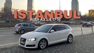 Smooth Traffic Drive in Istanbul with Audi A3 1.4 TFSI | ASMR Experience DJI Osmo Action 4 Footage!